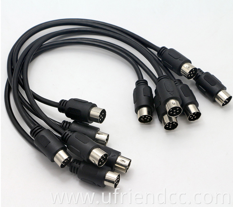 Custom 5 6 7 8 9 10 13 PIN Male to Male Female S-Video Power Din Signal Extension MIDI Cable